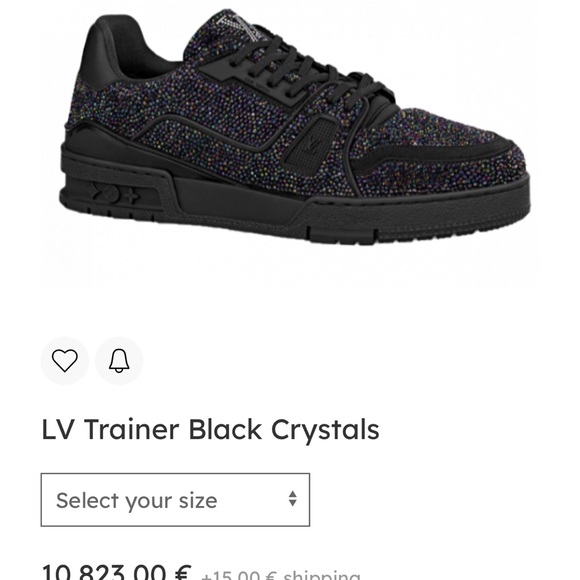 Louis Vuitton Black Trainers Crystal ( Virgil Abloh Designed ) - Picture 5 of 5